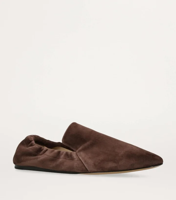 Le Monde Beryl Suede Mocassino Ballet Flats - Image 3