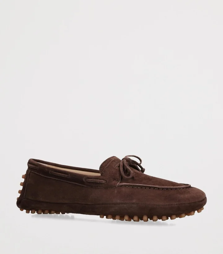 Le Monde Beryl Suede Moccasin Driver Shoes - Image 3