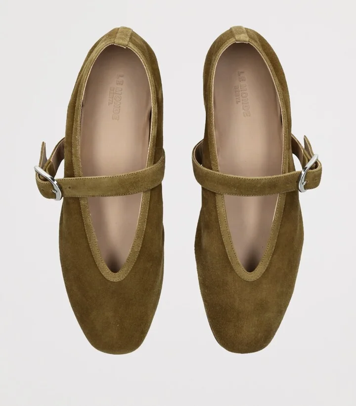 Le Monde Beryl Suede Stella Ballet Flats - Image 4