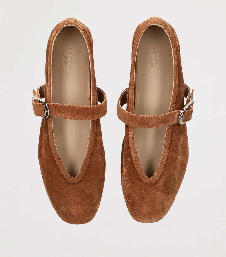 Le Monde Beryl Suede Stella Flats - Image 4
