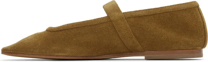 Le Monde Beryl Taupe Mary Jane Ballerina Flats - Image 3
