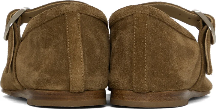 Le Monde Beryl Taupe Mary Jane Ballerina Flats - Image 2
