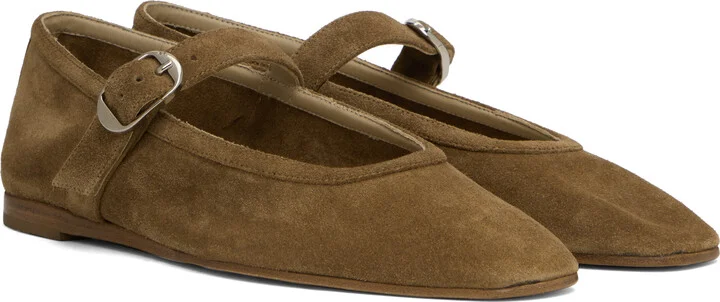 Le Monde Beryl Taupe Mary Jane Ballerina Flats - Image 4