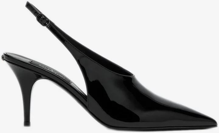 Le Salon 80 Patent Leather Slingback Pumps