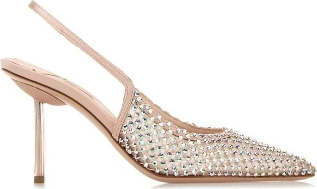 Le Silla Gilda Embellished Slingback Pumps