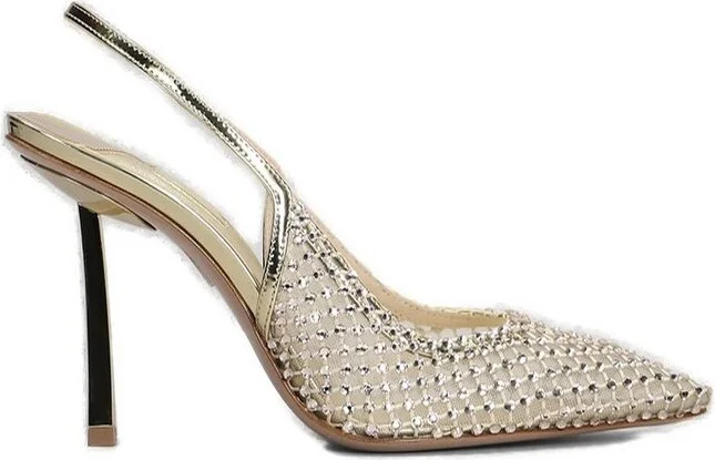 Le Silla Gilda Embellished Slingback Pumps