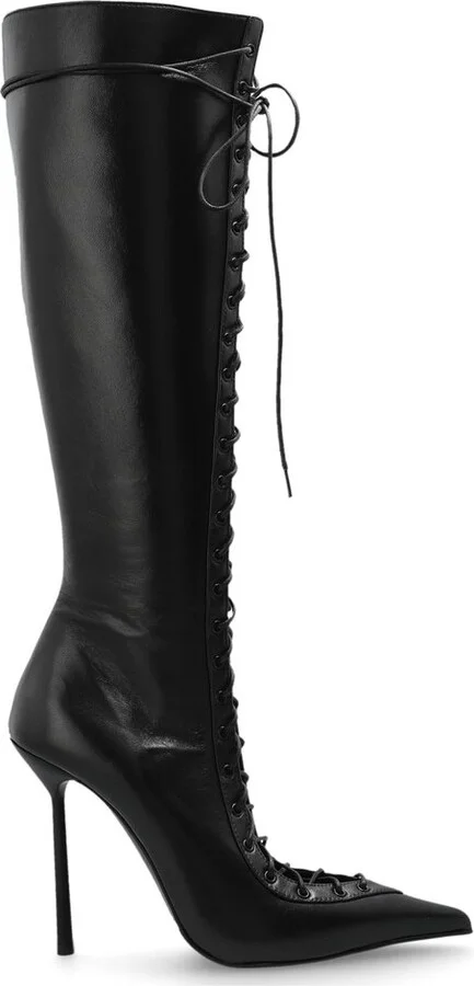 Le Silla Heeled Lace Up Boots