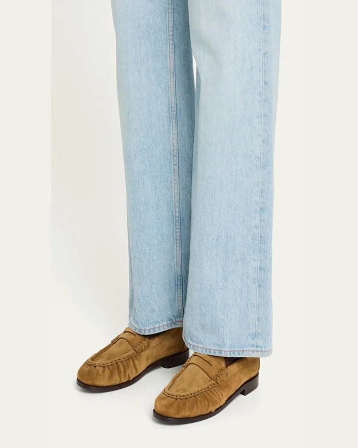 Le Suede YSL Penny Loafers - Image 5