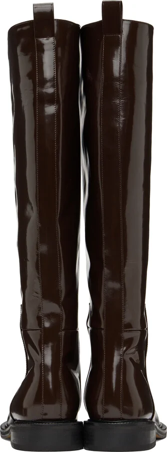 LE17SEPTEMBRE Brown Leather Tall Boots - Image 2