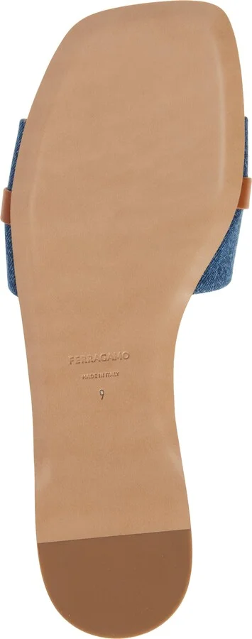 Leah Denim Slide Sandal - Image 6