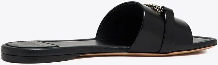 Leah Gancini Leather Slides - Image 2