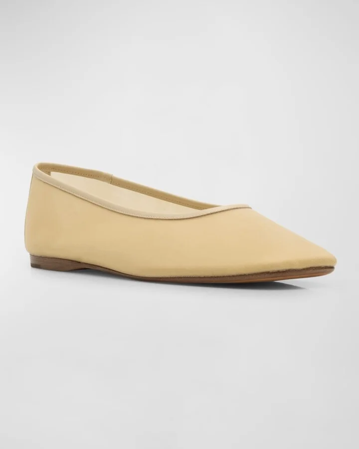 Leah Mesh Square-Toe Ballerina Flats - Image 4
