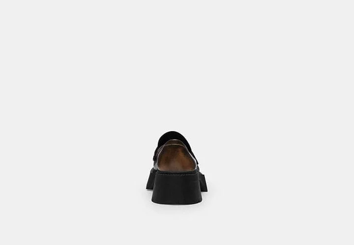 Leah Platform Loafer In Loved Leather - Image 2