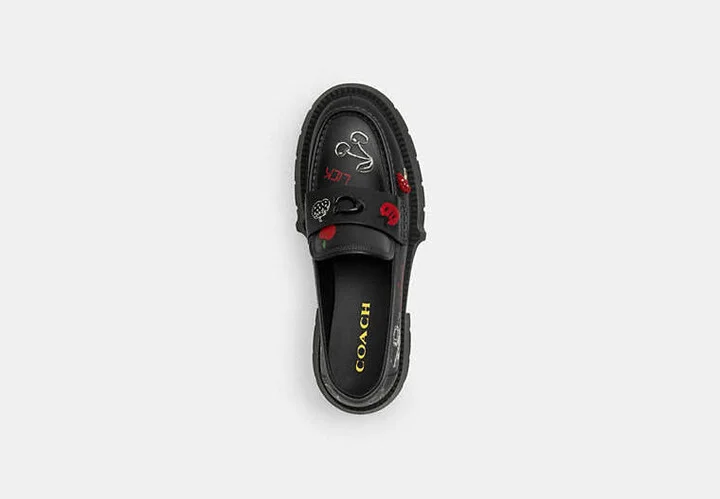 Leah Platform Loafer With Sketch Print - Image 2