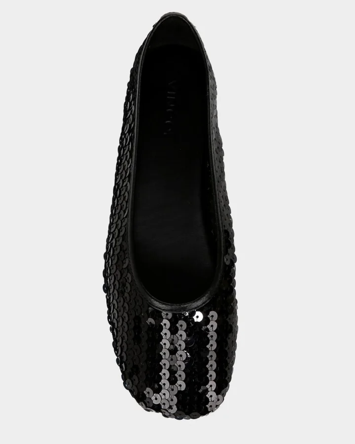 Leah Sequin Ballerina Flats - Image 3