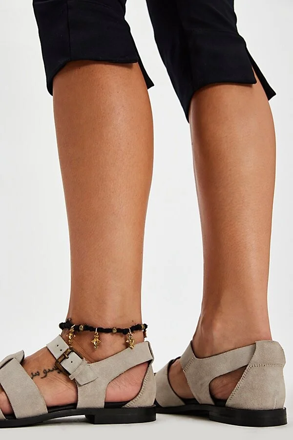 Leah Suede Fisherman Sandals - Image 3