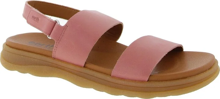 Leah Womens Casual Leather Strappy Sandals