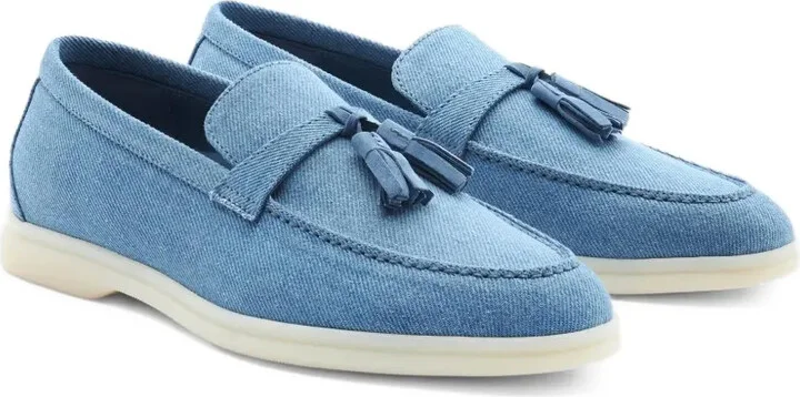 Leandra tassel denim loafers - Image 2