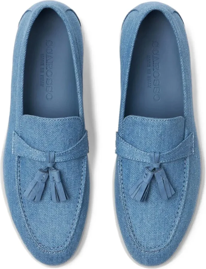 Leandra tassel denim loafers - Image 3