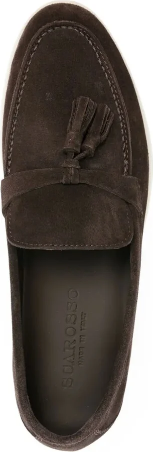 Leandra tassel-detail suede loafers - Image 4