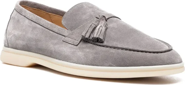 Leandro tassel-detail suede loafers - Image 2