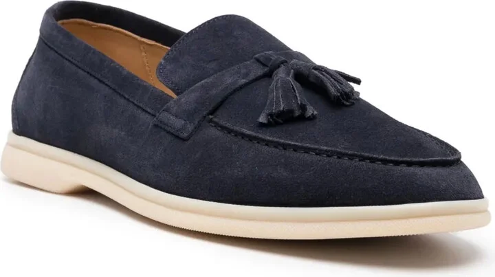 Leandro tassel-detail suede loafers - Image 2