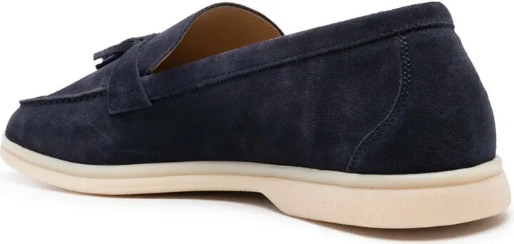 Leandro tassel-detail suede loafers - Image 3