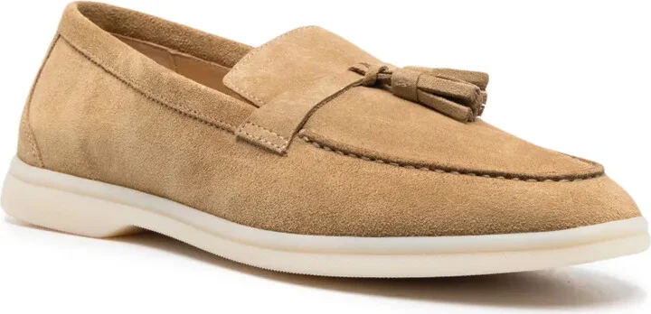 Leandro tassel-detail suede loafers - Image 2