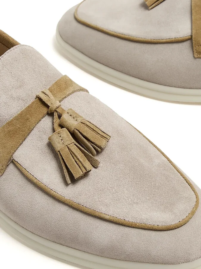 Leandro tassel-embellished suede loafers - Image 2