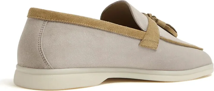 Leandro tassel-embellished suede loafers - Image 3