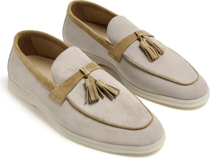 Leandro tassel-embellished suede loafers - Image 4