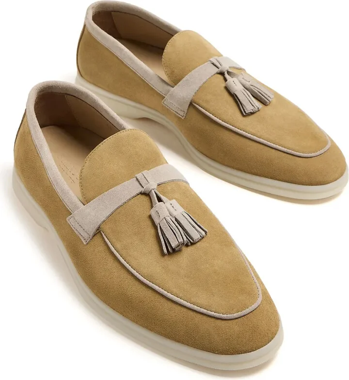 Leandro tassel-embellished suede loafers - Image 4