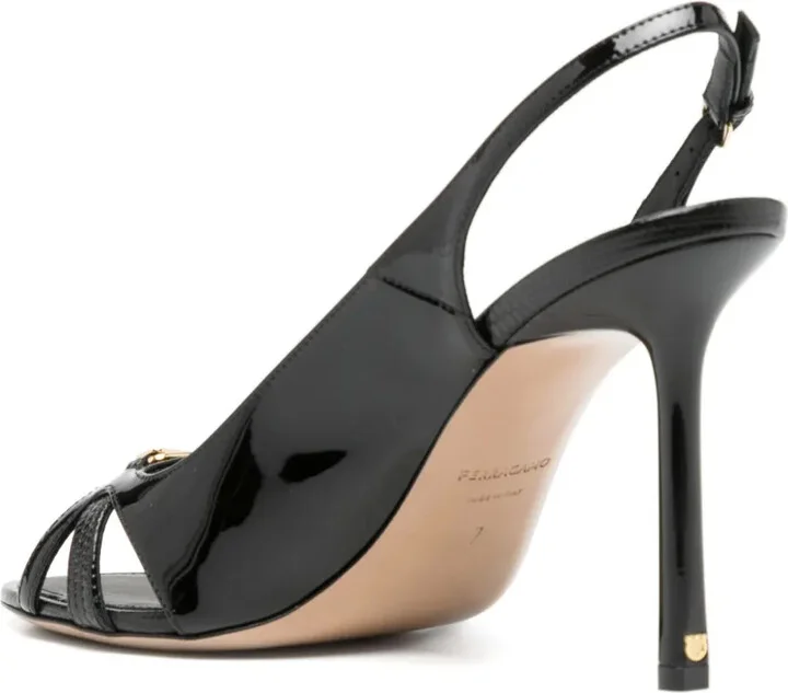 Leather 100mm Sandals - Image 3