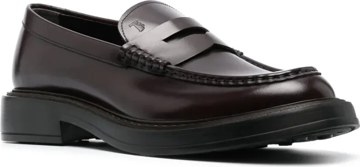 Leather 50mm Penny Loafers - Image 2