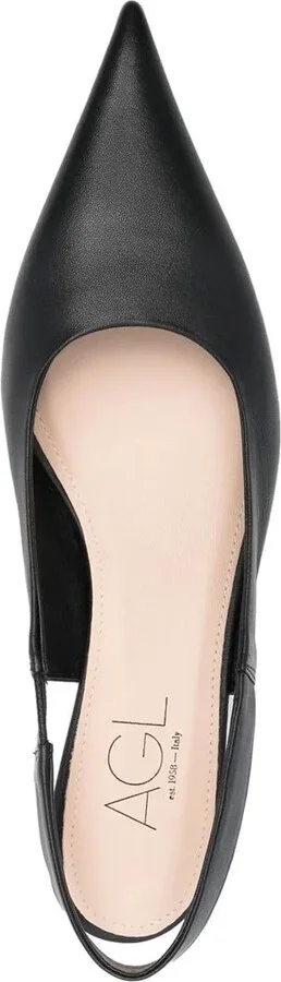 Leather 50mm Slingback Pumps - Image 4
