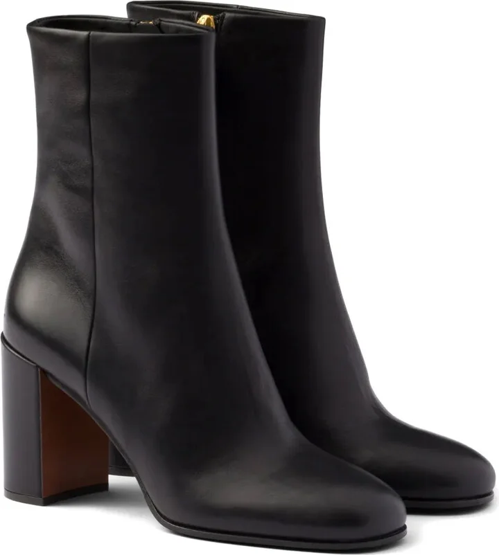 Leather 85mm Booties - Image 2