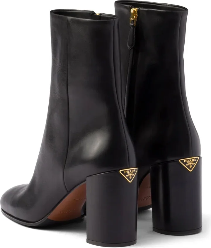 Leather 85mm Booties - Image 3