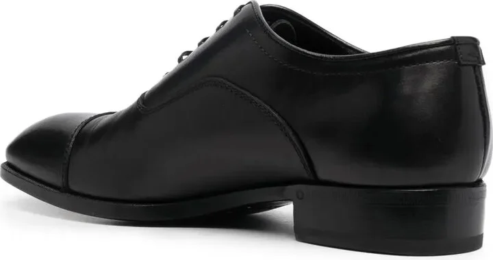 Leather Almond-Toe Oxford Shoes - Image 3