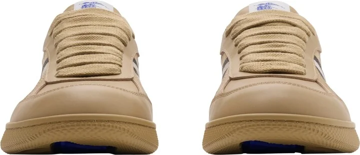 Leather and Check Terrace Sneakers - Image 3