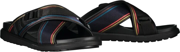 Leather And Fabric Slides - Image 2