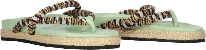 Leather And Fabric Slides - Image 2