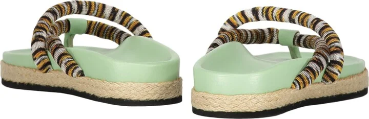 Leather And Fabric Slides - Image 3