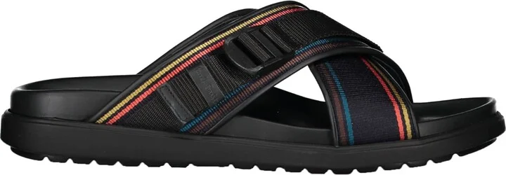 Leather And Fabric Slides