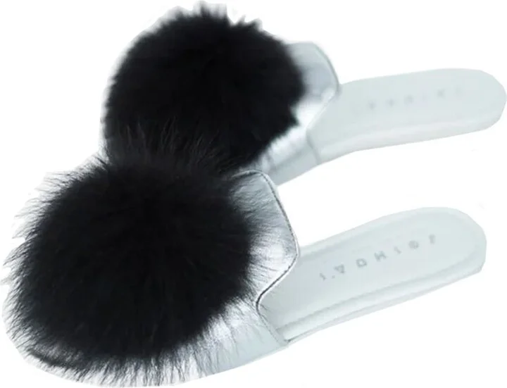 Leather And Fur Women's Mules - Image 2