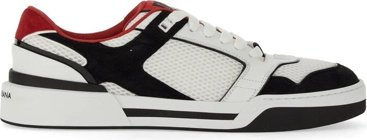Leather And Mesh Sneaker