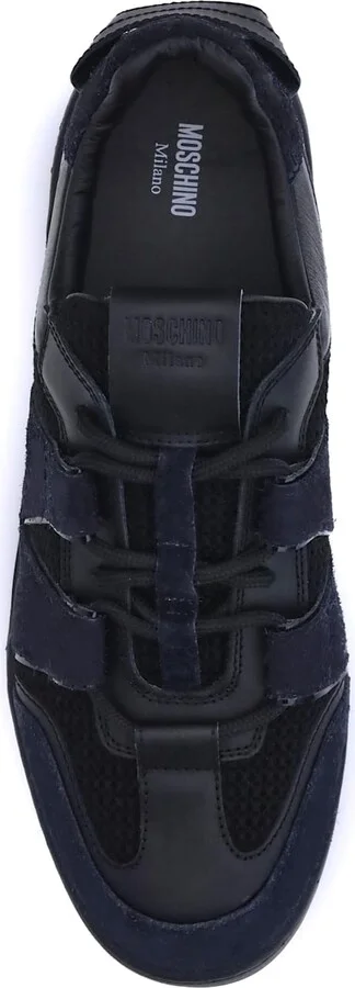Leather And Mesh Sneakers - Image 4