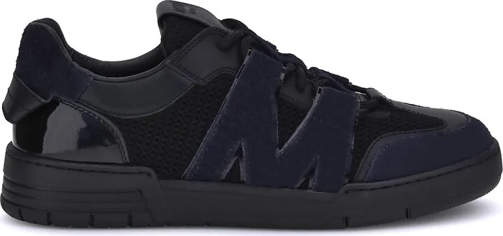 Leather And Mesh Sneakers