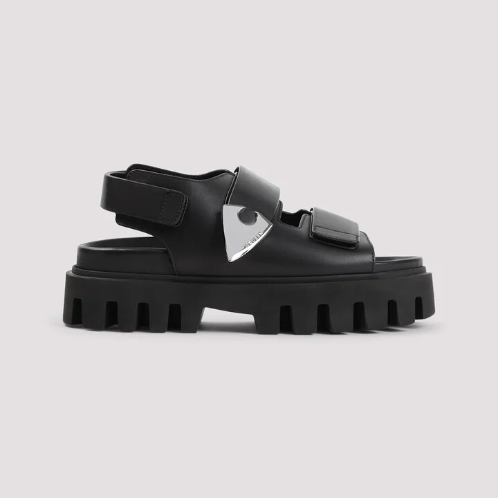 Leather And Rubber Sandals - Image 3
