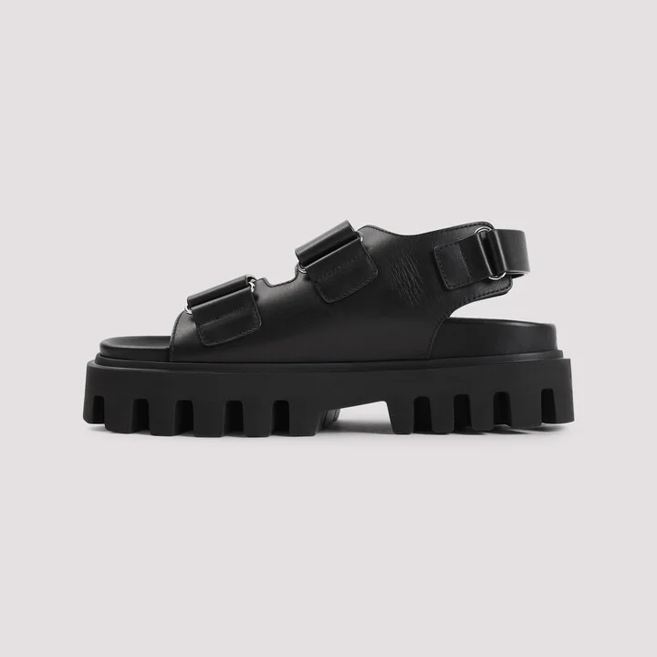 Leather And Rubber Sandals - Image 4