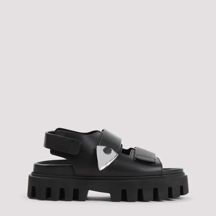 Leather And Rubber Sandals